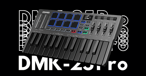 Dé rienda suelta a su creatividad musical con el controlador MIDI Donner DMK-25 Pro