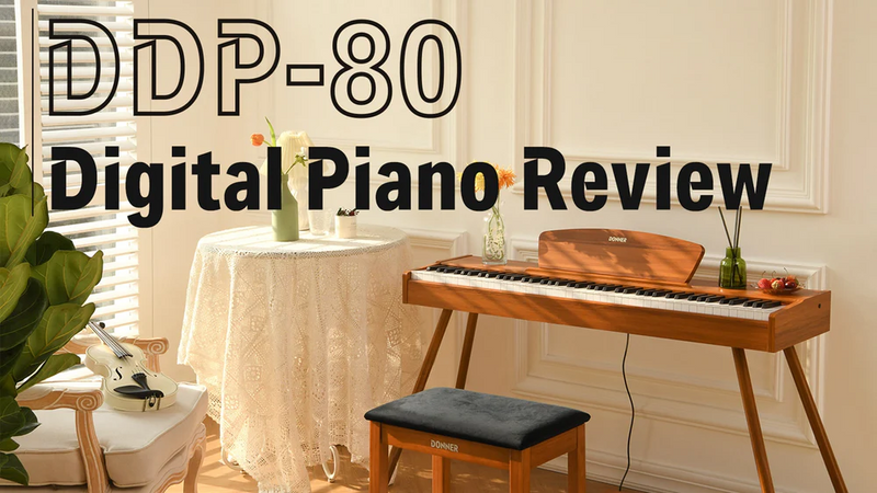 Donner DDP-80: un piano digital de madera de estilo vintage con tecnología de sonido experta