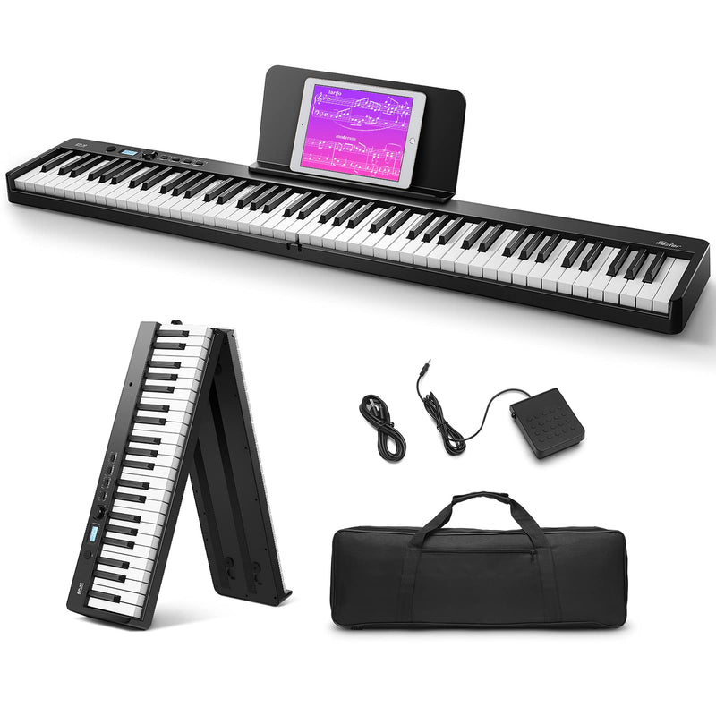 Eastar EP-10 piano eléctrico portátil plegable semipesado de 88 teclas
