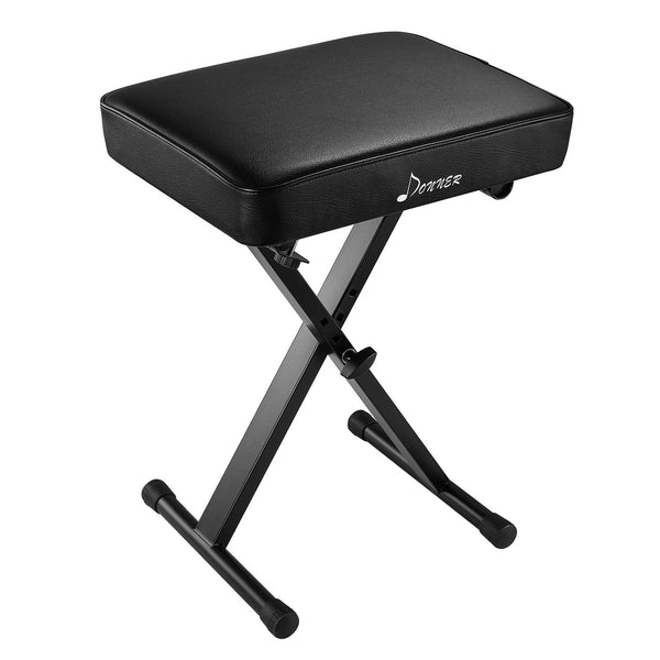 Donner Adjustable X-Style Bench with Extra High-Density Padding - Donner music- UK